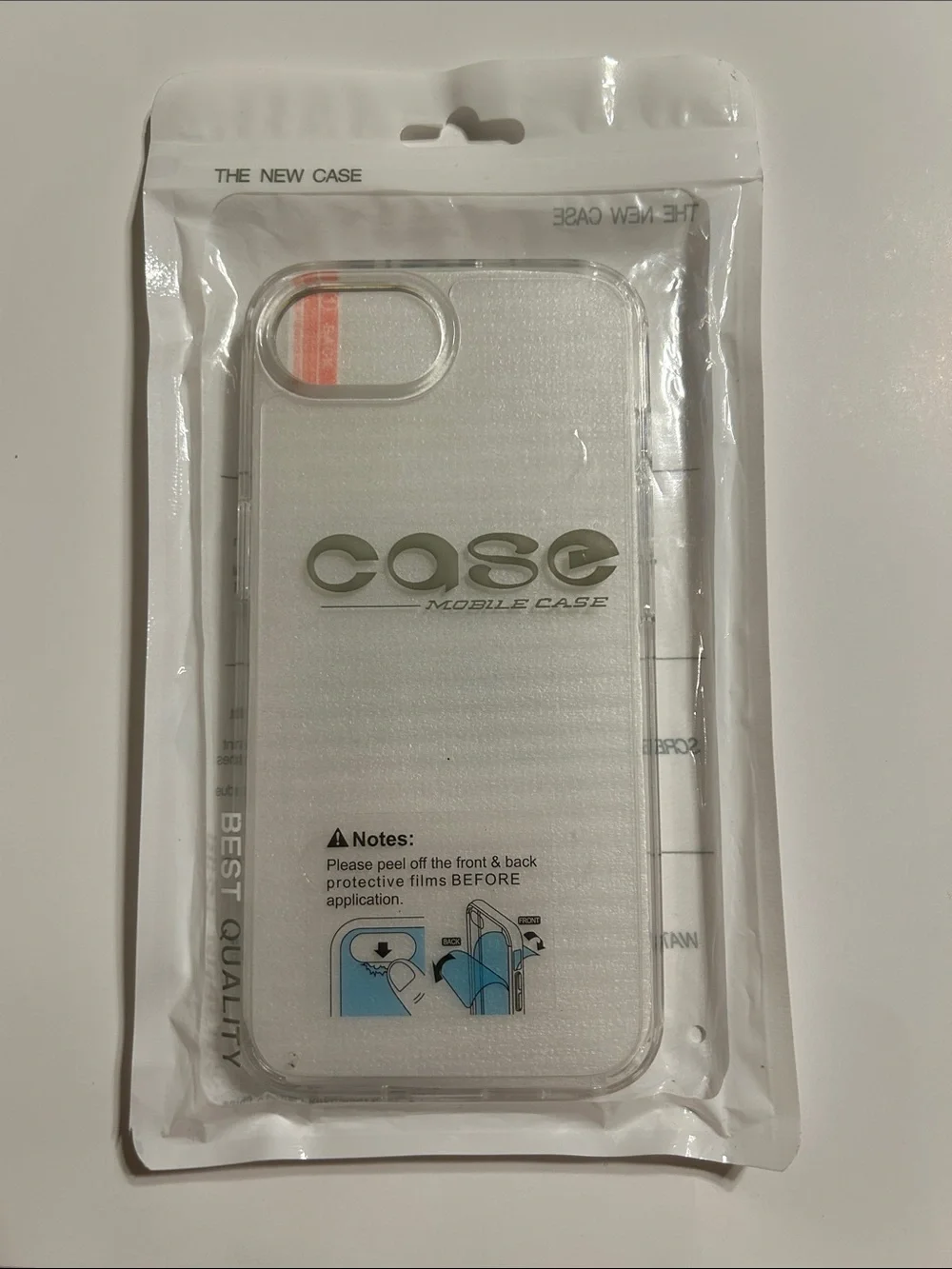 Clear Slim Hybrid Case with Tempered Glass Screen Protector - Transparent IP 16e